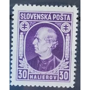 Sběratelství Známka Slovenský štát, 1Kc, Pof.30**