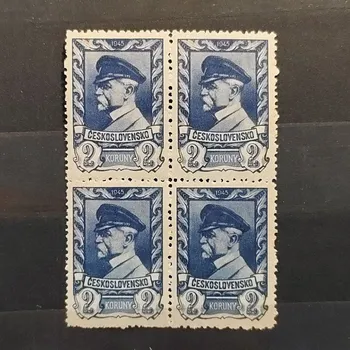Sběratelství Čtyřblok ČSR, 2 K, Pof.386**