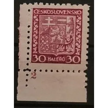 Sběratelství Známky s deskovým číslem ČSR, 30h, Pof.252**