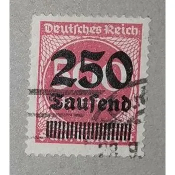 Sběratelství Známka Německo, Reich, 250/500T.Mk./Mk., Mi.295#