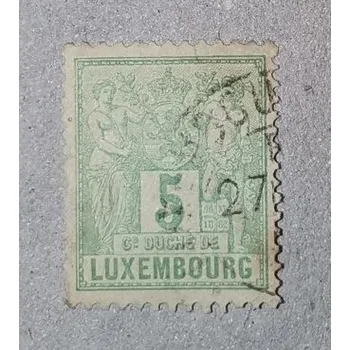 Poštovní známka Známka Lucembursko, 5 C, Mi.48D#