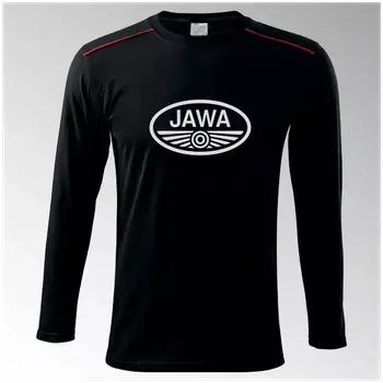 Pánské tričko Tričko JAWA dlouhý rukáv 4DR - černá / XXL / bílá