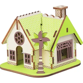 3D puzzle Woodcraft construction kit Woodcraft Dřevěné 3D puzzle Dům Ellie