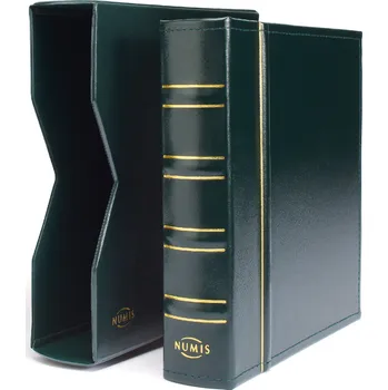 Obal pro sběratelský předmět Album NUMIS Classic Leuchtturm s kazetou Barva: Zelená (bez listů)