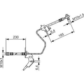 Brzdový systém Brzdová hadice BOSCH 1 987 476 199