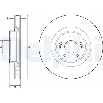 Brzdový kotouč Brzdový kotouč DELPHI BG9228C