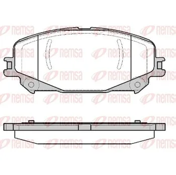 Brzdová destička Sada brzdových destiček, kotoučová brzda REMSA 1318.30
