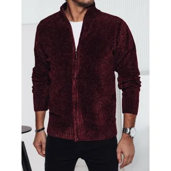 Pánský svetr Pánský kardigan vínový