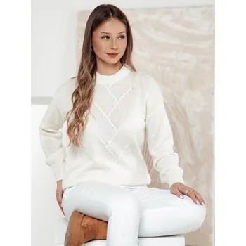 Dámský svetr Dámský oversize svetr FEMWEAVE ecru