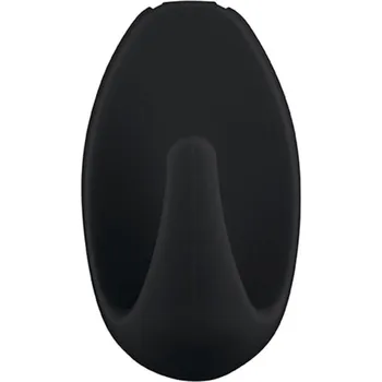 Věšák Tesa Háčky Powerstrips Hooks Small oval, černé, 3 ks