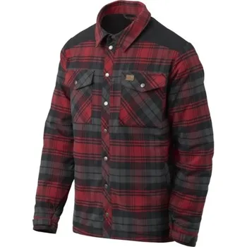 Pánská móda HELIKON HELIKON košile WINTER WARDEN, dlouhý rukáv - Slate Crimson Plaid - XXXL