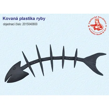 Zahradní dekorace Kovaná plastika ryby - 2015040800
