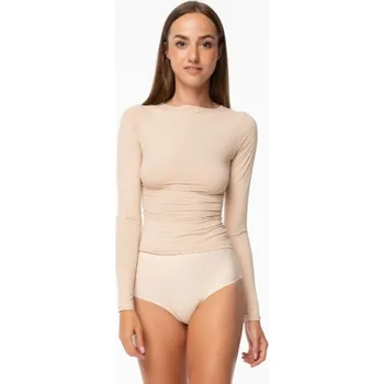 Dámská Hladká Longsleeve Košilka Julimex, bez L i170_5905172677966