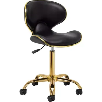 Kosmetická stolička Q-4599G - zlato černá