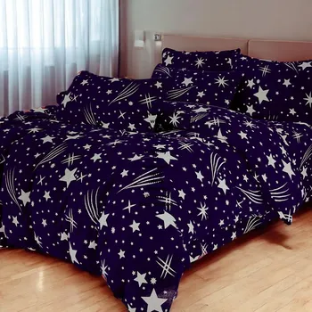 Povlečení Jemné mikroplyš povlečení Homa TORELA BLUE 3-dílná sada 140x200 cm