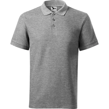 Malfini Cotton Heavy Pánská polokošile 215 tmavě šedý melír L