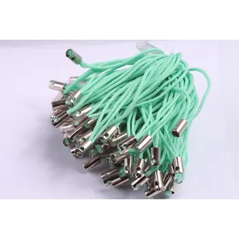 Korálek Šňůrka na mobil bez kroužku sv.zelená č. 9