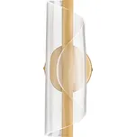 Zlaté kovové nástěnné LED světlo Nova Luce Valentin 31 cm