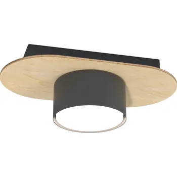 Emibig Diaz stropní světlo 1x12 W černá-dřevo 1438/1