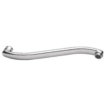 Umyvadlo Invena Invena, výlevka typu "S" pro baterii s připojením 3/4", délka 200 mm, chromová, INV-BA-07-200-L