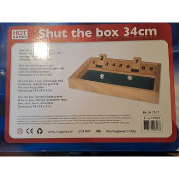 Šachy Hot Game Šance hra Shut The Box 9 větší