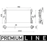 Chladič, chlazení motoru MAHLE CR 933 000P