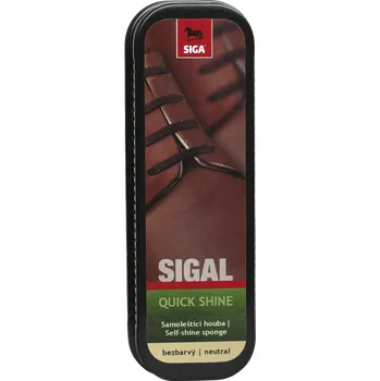 Přípravek pro údržbu obuvi BEFADO SIGAL - samoleštící HOUBA na obuv - Velikost: ČERNÁ