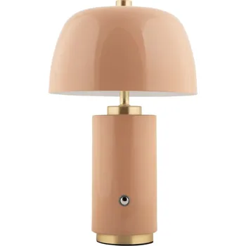 Lampička Present time Světle hnědá kovová nabíjecí stolní LED lampa Reya