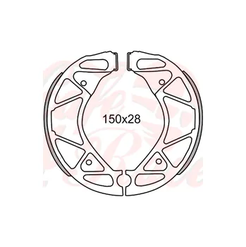 Brzda pro motocykl Brzdové čelisti FERODO FSB 967