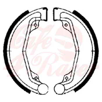 Brzda pro motocykl Brzdové čelisti FERODO FSB 707