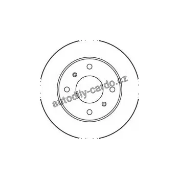 Brzdový kotouč Brzdový kotouč TRW DF1959 - NISSAN BLUEBIRD