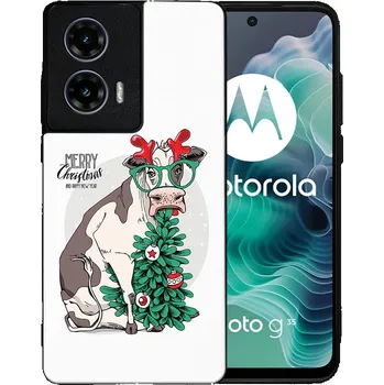 Vánoční dekorace VSECHNONAMOBIL 98193 MY ART Kryt s vánočním designem Motorola Moto G35 5G MERRY CHRISTMAS (074)