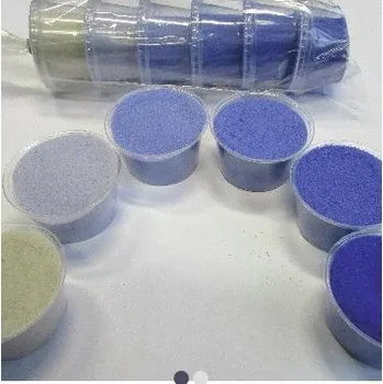 kreativní sada Sada barevných písků 6 barev - č.5 - modrá