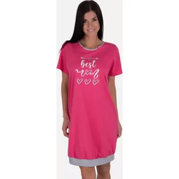 Dámské noční prádlo 173 - dámská noční košile Regina, L, růžová