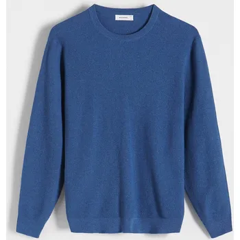 Pánský svetr Reserved - Bavlněný svetr - modrá - 3517C-55M - 3517C-55M-L