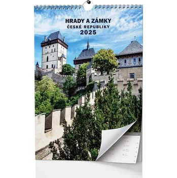 Kalendář Hrady a zámky České republiky 2025 - nástěnný kalendář