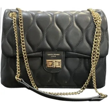 Kabelka David Jones prošívaná crossbody kabelka modrá CM6705 navy