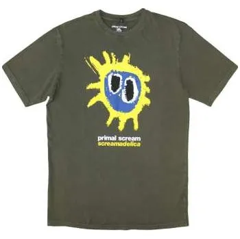 Zahraniční hudba Merch Primal Scream: Primal Scream Unisex Stone Wash T-shirt: Screamadelica (small) S