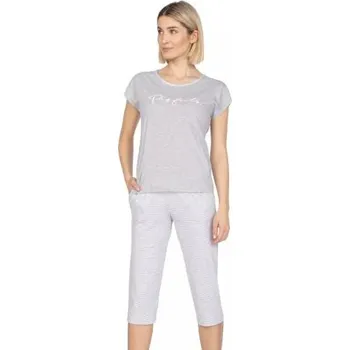 Dámské pyžamo Dámské pyžamo 660/42 REGINA světlý melír M