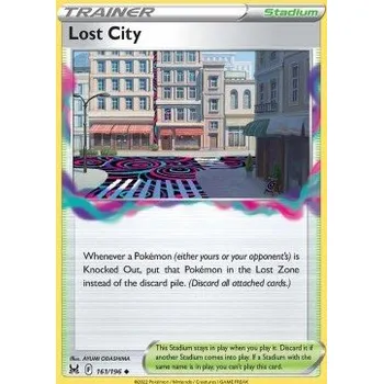 Volný čas Pokémon LOR 161/196 Lost City - Lost Origin Stav: Near Mint, Verze: NORMAL
