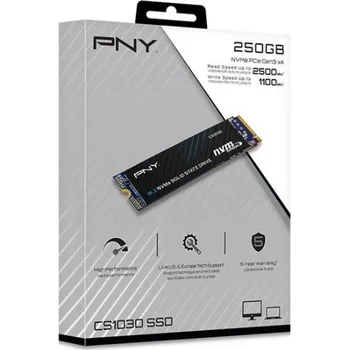 Interní pevný disk PNY CS1030 - SSD - 250 GB - intern - M.2 2280 - PCIe 3.0 x4 (NVMe) (M280CS1030-250-RB)