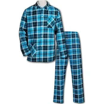Pánské pyžamo Jirka/120 - pánské pyžamo Luiz, 52, tyrkys
