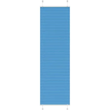 vidaXL Plisovaná roleta modrá 55x200 cm Šířka látky 54,4 cm Polyester