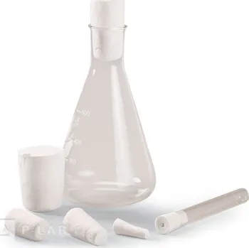 Zátka z buničité vaty (Horní/dolní průměr (mm): 20/12, Výška (mm): 35, Použití: Zkumavky, Vnitřní průměr (mm): 13,0-16.0, Balení (ks): 200)