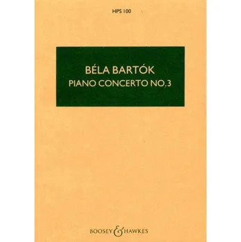 Béla Bartók: Piano Concerto No.3 (noty, partitura)