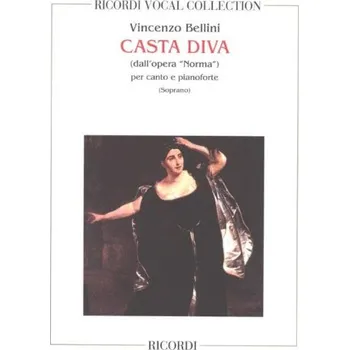 Vincenzo Bellini: Casta Diva - dall'opera Norma (noty na klavír, zpěv)