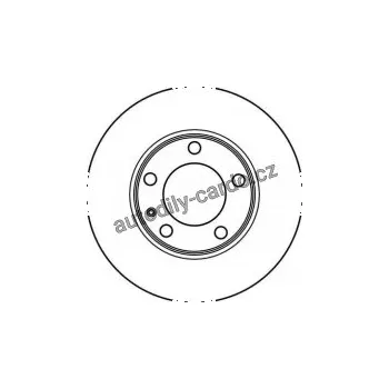 Brzdový kotouč Brzdový kotouč TRW DF2553 - BMW 5 E28, 6 (E24)