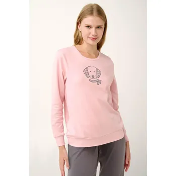 Dámská vesta Vamp Souprava pyžama a fleecové vesty s potiskem psa 21499