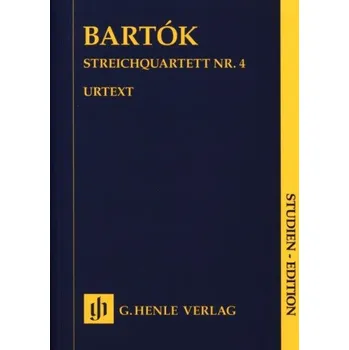 Béla Bartók: String Quartet no. 4 (noty pro smyčcový kvartet, partitura)