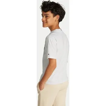 Pánské oblečení Tommy Hilfiger T-Shirt Flag Fun KB0KB09354 M Bílá Regular Fit 4